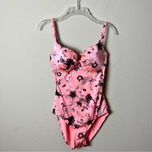 Vince Camuto Peach and Black Pink One Piece - Picture 1 of 6